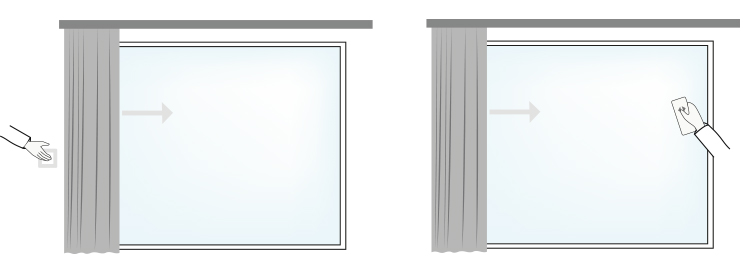 rideau électrique Louvers
