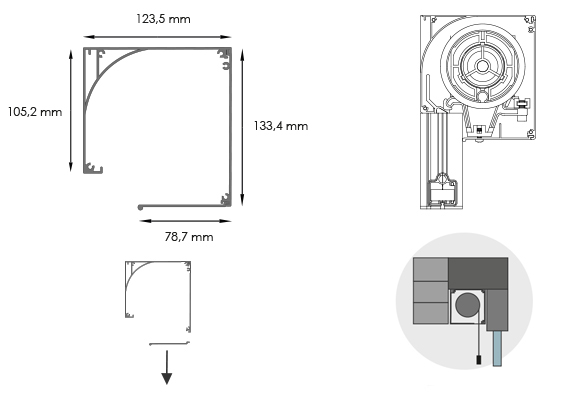 Screens zip encastrables