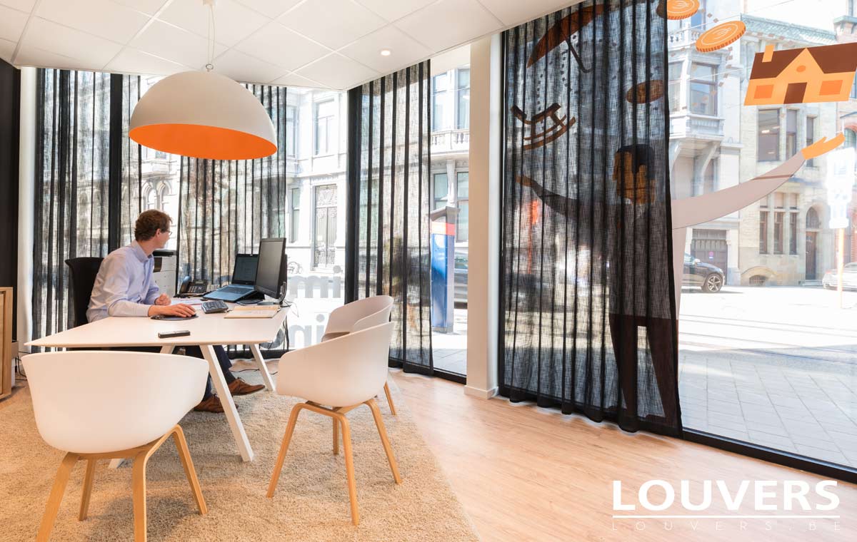 voiles tentures bureaux b2b bruxelles Anvers