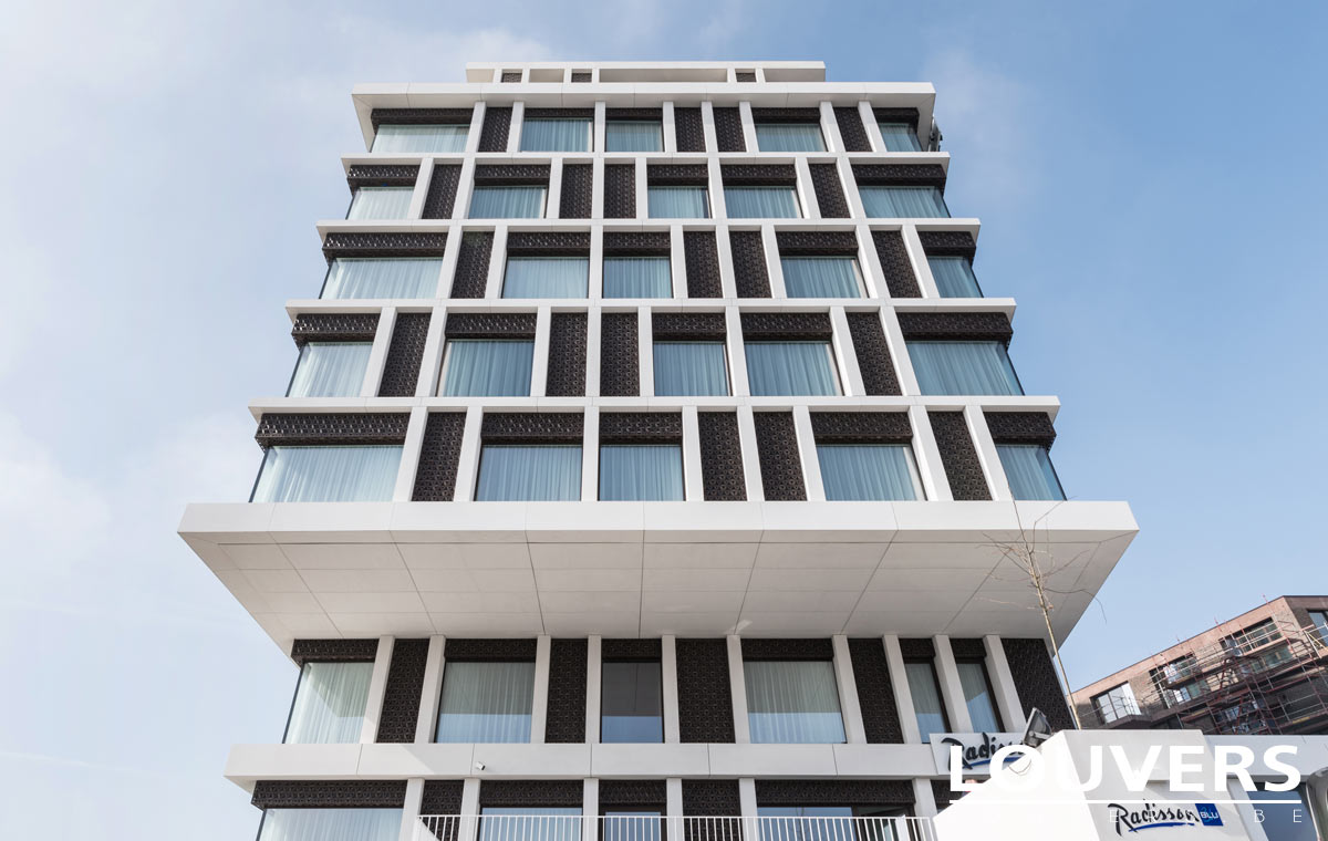 voiles louvers hotel Radisson bruges